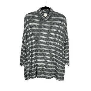 Anthropologie Postmark Striped Dolman Sleeve slouchy turtleneck top size XS